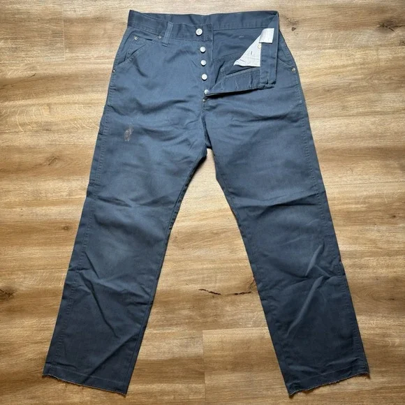 G Star RAW Jeans Men 29x30 Blue Shortcut Straight Union Utility Baggy Workwear - Picture 2 of 13